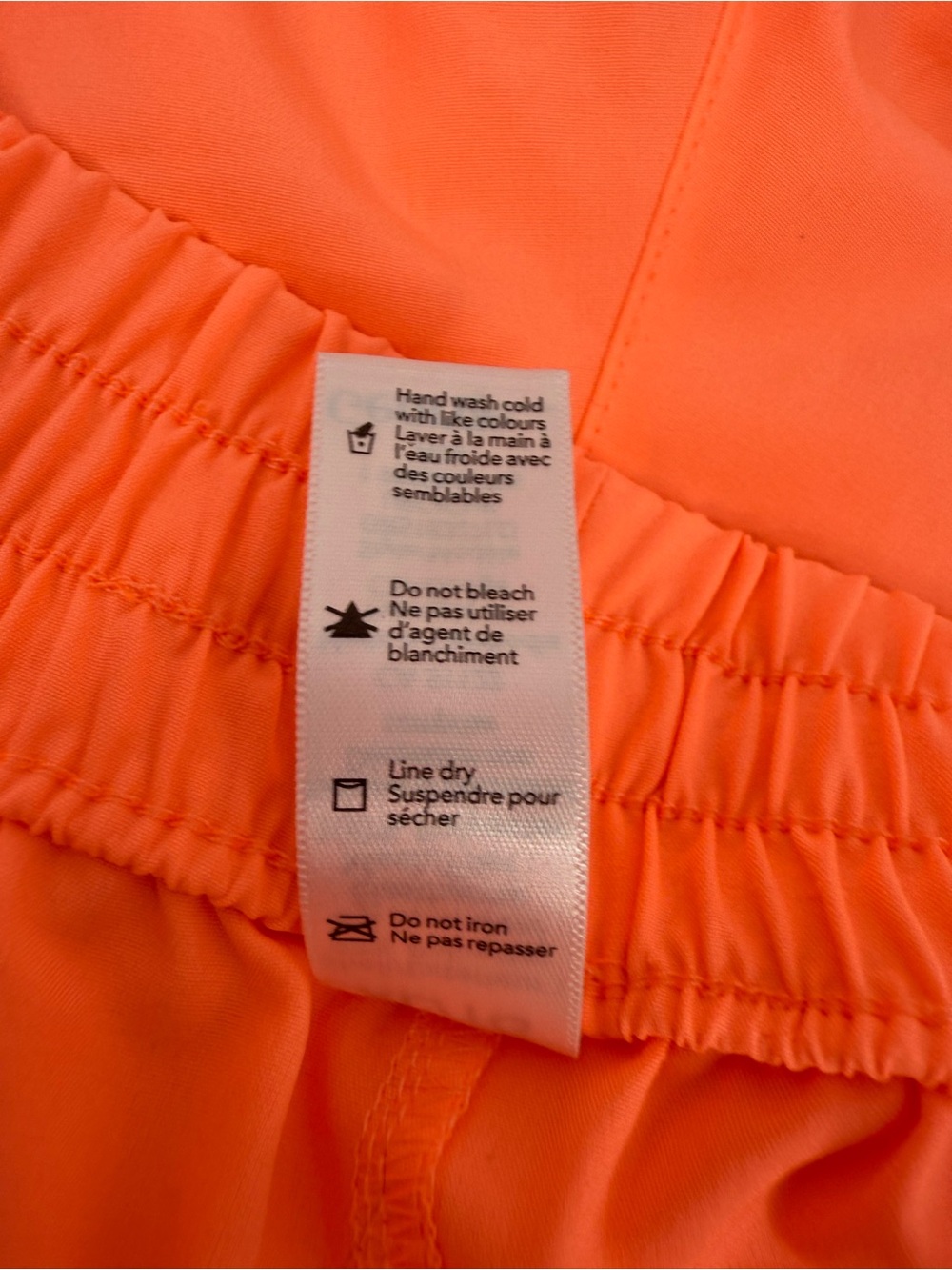 George shorts bright Neon Coral Athletic Shorts with Floral Side Panels - Picture 7 of 8